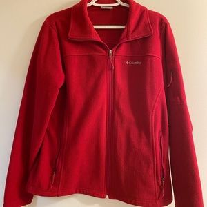 Columbia Fleece Zip Up Jacket Size Large